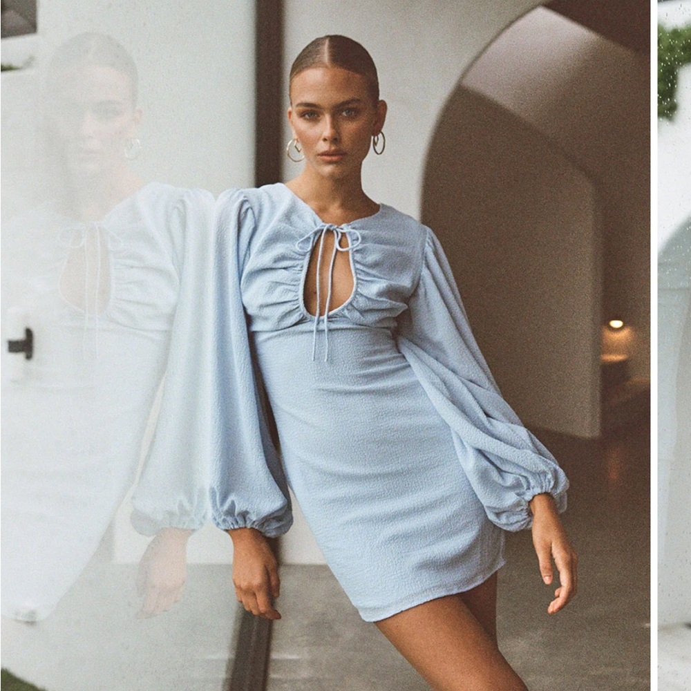 Sabo Skirt Light Blue Mini Dress